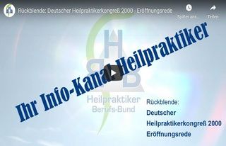 Deutscher Heilpraktikerkongreß 2000 - Eröffnungsrede